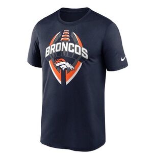 Denver Broncos Nike Legend Icon Performance Navy T-Shirt- Large- NEW